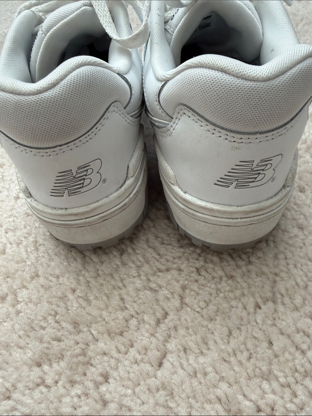 New Balance White Leather 550 Sneakers - Picture 3 of 4